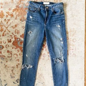 The castings high waisted ripped/distressed jeans